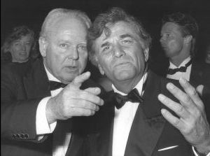 Carroll OConnor and  Peter Falk 1989, LA.jpg